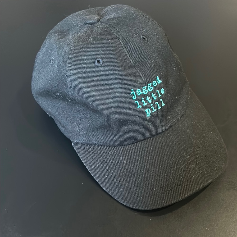 Black Cap with Blue Embroidery “Jagged Little Pill Musical/ Alanis Morrissette”